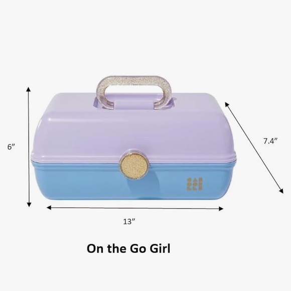 Caboodles large purple On the Go Girl cosmetic case - Picture 12 of 13